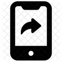 Handy Weiterleiten Datenubertragung Daten Senden Symbol