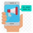 Smartphone Werbung Promotion Symbol