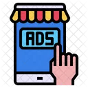 Mobile Werbung  Symbol