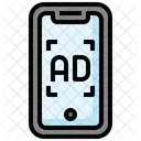 Mobile Werbung  Symbol