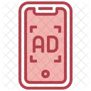 Mobile Werbung  Symbol