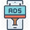 Mobile Werbung  Symbol