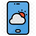 Wetter Smartphone Meteorologie Symbol