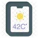 Mobile Wetter-App  Symbol