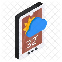 Mobile Wetter-App  Symbol