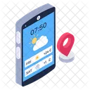 Mobile Wetter App Mobile App Smartphone App Symbol