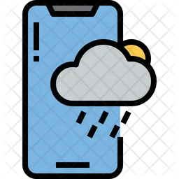 Mobile Wetter-App  Symbol