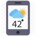 Mobile Wetter-App  Symbol