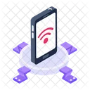 Mobile Wifi Connected Mobile Smartphone Wifi Icon