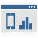 Mobile Report Statistics Icon