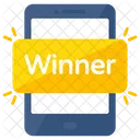 Mobile Winner Banner Winner Badge Winner Sign Icon