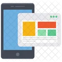 Mobile Wireframe  Icon