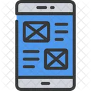 Mobile Wireframe Mobile Wireframe Icon