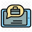Mobile Work Working Remotely Person Icon