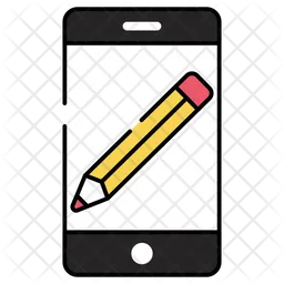 Mobile Writing  Icon