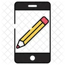Mobile Writing Content Writing Article Writing Icon