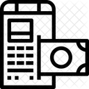 Mobil Zahlung Bargeld Symbol