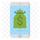 Mobile Zahlung Geld Tasche Icon