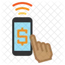 Zahlung Bezahlen Smartphone Io T WLAN Symbol