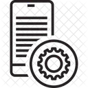 Mobiles Zahnrad Mobile Einstellung Mobile Reparatur Symbol