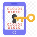Telefondatenzugriff Mobiler Binarzugriff Datenverschlusselung Symbol