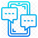 Mobiler Chat  Symbol