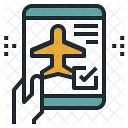 Mobiler Check-in  Symbol