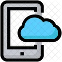 Mobil Cloud Laufwerk Symbol