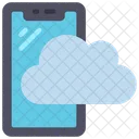 Mobiler Cloud-Speicher  Symbol