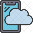 Cloud Computer Hochladen Symbol