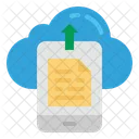 Mobil Hochladen Cloud Icon