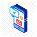 Mobiler Datenschutz  Symbol