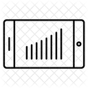 Mobiler Equalizer Mobile Frequenz Mobiler Einsteller Symbol