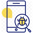 Mobiler Bug Mobile Malware Bug Symbol