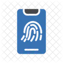 Biometrie Fingerabdruck Scannen Symbol