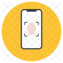 Handyschloss Biometrie Handy Fingerabdruck Symbol