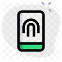 Mobiler Fingerabdruck  Symbol