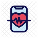 Mobiler Gesundheitstracker  Symbol