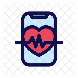 Mobiler Gesundheitstracker  Symbol