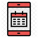 Kalender Handy Uhrzeit Und Datum Symbol