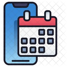 Mobiler Kalender  Symbol