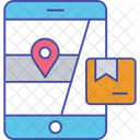 Mobiles Tracking Mobiler Lieferort Online GPS Symbol