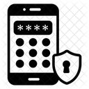 Mobiles Sicherheitsschloss Mobiles Passwort Telefon Sicherheitscode Symbol