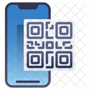 Mobiler QR-Code  Symbol