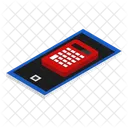 Taschenrechner Smartphone Geschaft Symbol