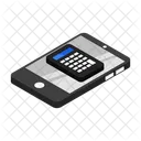 Taschenrechner Smartphone Geschaft Symbol