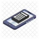 Taschenrechner Smartphone Geschaft Symbol