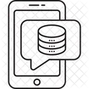 Mobiler Server Datenbank Server Symbol