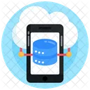 Cloud Mobile Mobiler Speicher Mobile Datenbank Symbol