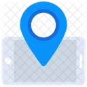 Mobiler Standort Mobile Karte Mobiles GPS Symbol